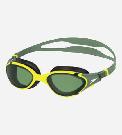 Unisex Adult Biofuse 2.0 Anti Fog Coated Swim Goggles For Men and Women - Black & Glacier Grey