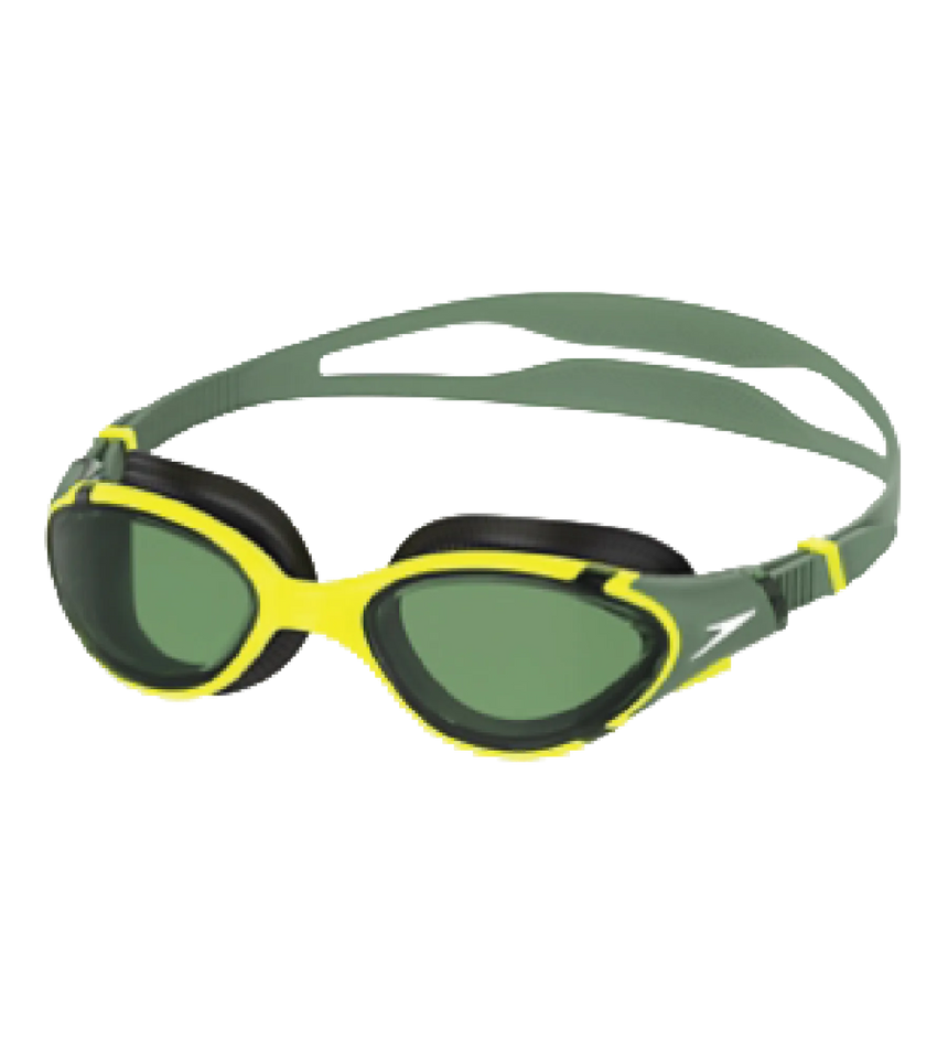 Unisex Adult Biofuse 2.0 Anti Fog Coated Swim Goggles For Men and Women - Black & Glacier Grey