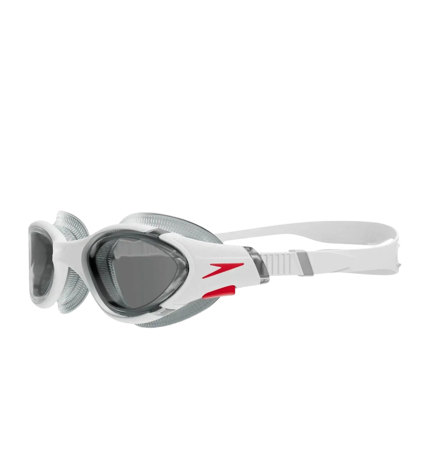 Unisex Adult Biofuse 2.0 Smoke-Lens Swim Goggles - White & Smoke