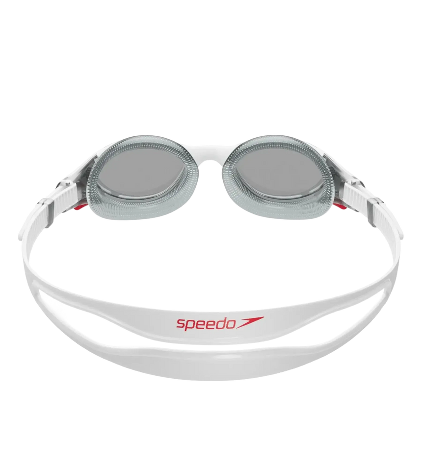 Unisex Adult Biofuse 2.0 Smoke-Lens Swim Goggles - White & Smoke