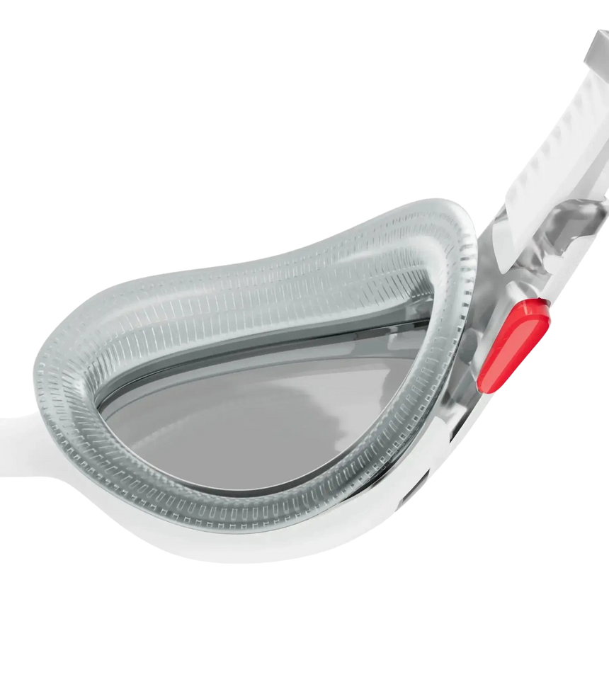 Unisex Adult Biofuse 2.0 Smoke-Lens Swim Goggles - White & Smoke