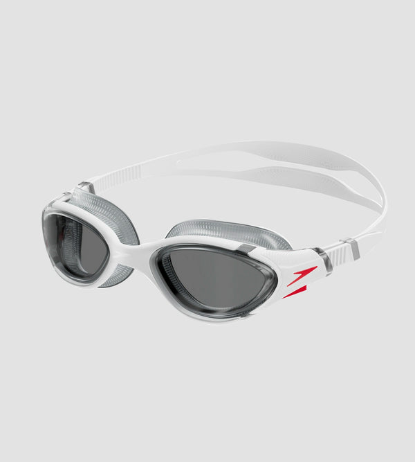 Unisex Adult Biofuse 2.0 Smoke-Lens Swim Goggles - White & Smoke