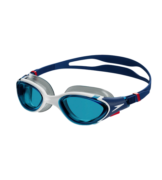 Unisex Adult Biofuse 2.0 Blue Tint Lens Swim Goggles - Blue & White