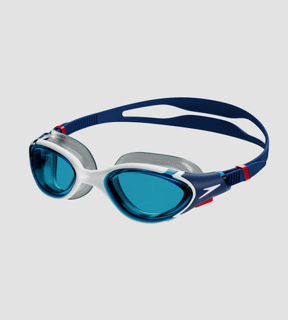 Unisex Adult Biofuse 2.0 Blue Tint Lens Swim Goggles - Blue & White