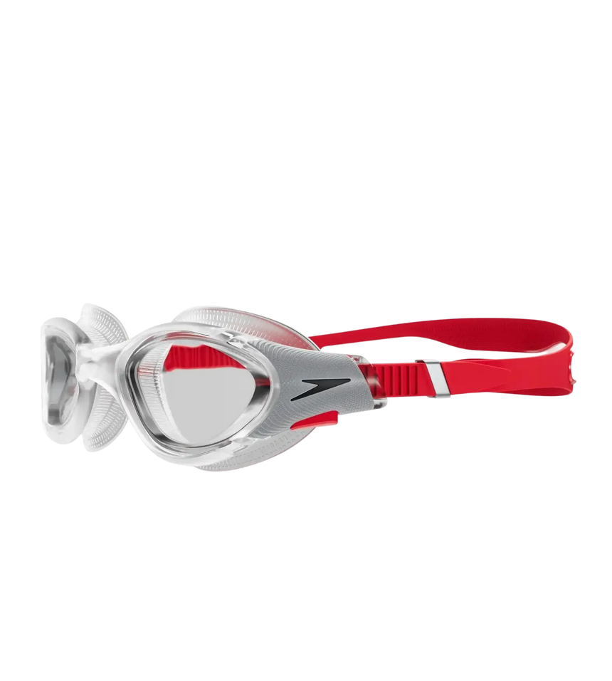 Unisex Adult Biofuse 2.0 Clear Lens Swim Goggles - Tint & Red