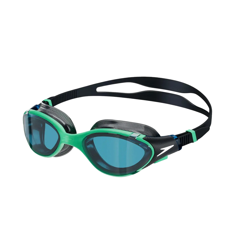 Unisex Adult Biofuse 2.0 Blue Tint-Lens Swim Goggles - Green & Blue