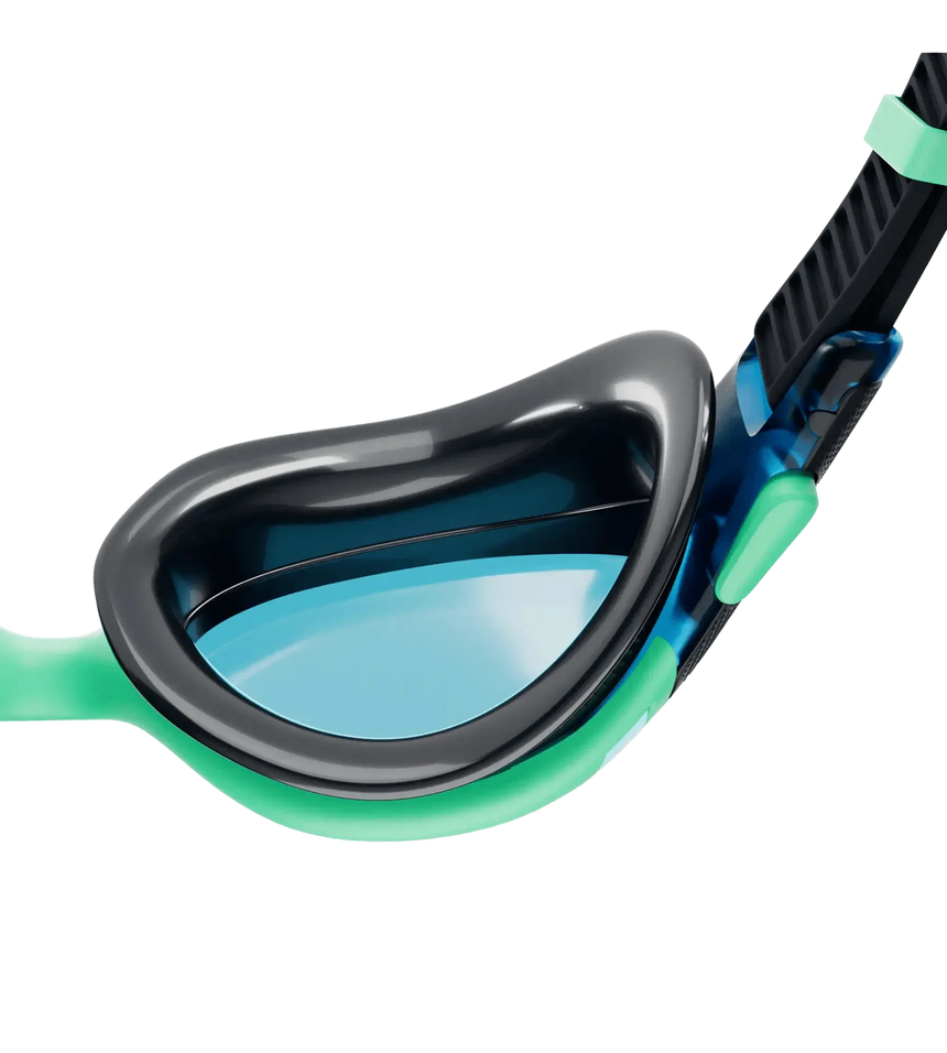 Unisex Adult Biofuse 2.0 Blue Tint-Lens Swim Goggles - Green & Blue