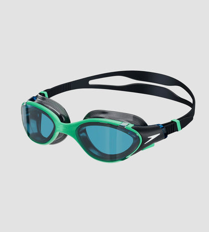 Unisex Adult Biofuse 2.0 Blue Tint-Lens Swim Goggles - Green & Blue