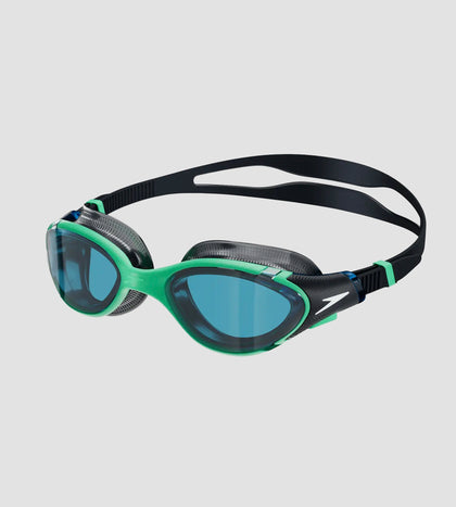 Unisex Adult Biofuse 2.0 Blue Tint-Lens Swim Goggles - Green & Blue