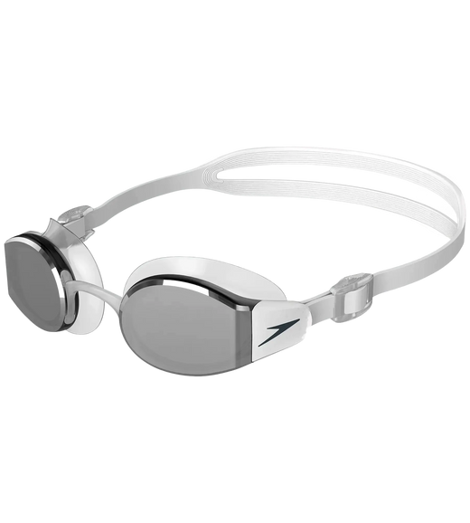Unisex Adult Mariner Pro Mirror Lens Swim Goggles - White & Grey