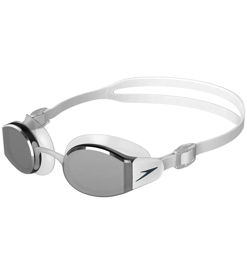 Unisex Adult Mariner Pro Mirror Lens Swim Goggles - White & Grey