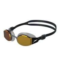 Unisex Adult Mariner Pro Mirror-Lens Swim Goggles - Black & Orange