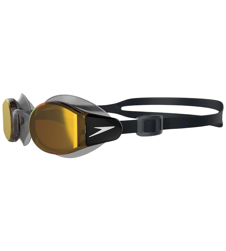 Unisex Adult Mariner Pro Mirror-Lens Swim Goggles - Black & Orange