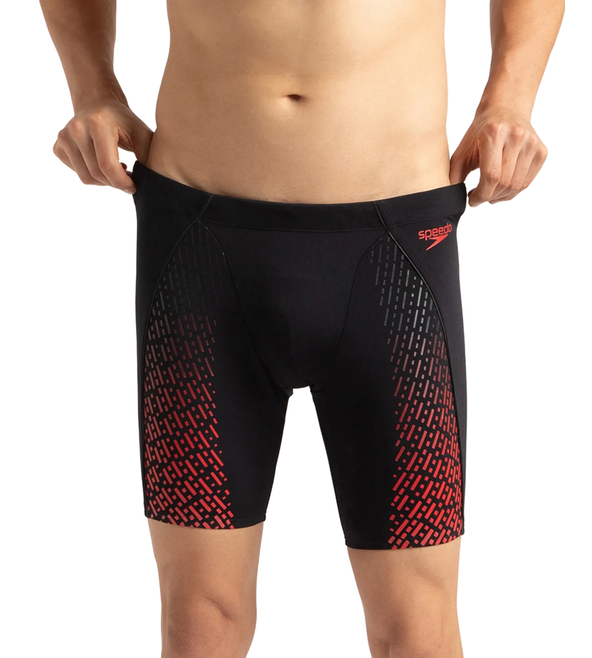 Men's Endurance+ Eco End+ Mid Jammer - Black & Fed Red