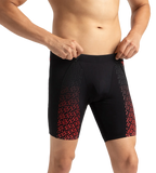 Men's Endurance+ Eco End+ Mid Jammer - Black & Fed Red