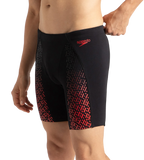Men's Endurance+ Eco End+ Mid Jammer - Black & Fed Red