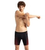 Men's Endurance+ Eco End+ Mid Jammer - Black & Fed Red