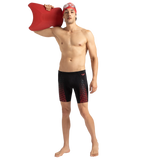 Men's Endurance+ Eco End+ Mid Jammer - Black & Fed Red