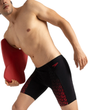 Men's Endurance+ Eco End+ Mid Jammer - Black & Fed Red