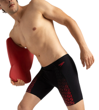 Men's Endurance+ Eco End+ Mid Jammer - Black & Fed Red