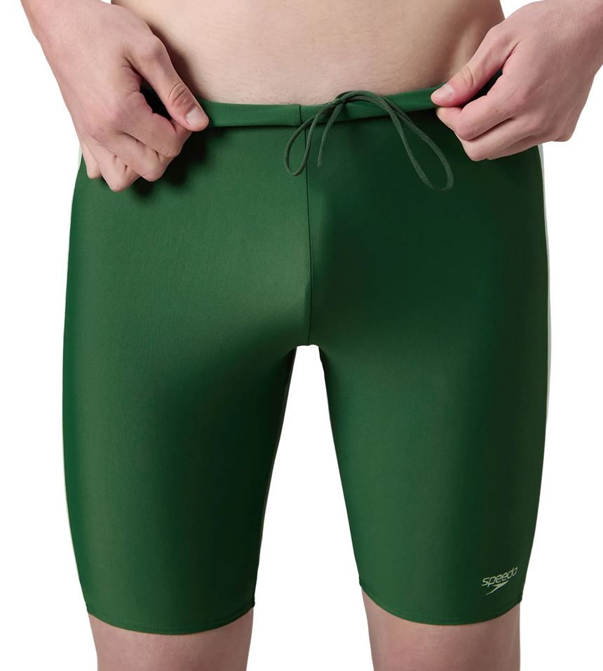 Men's Endurabrite Panel Print Jammer - Dark Green & Pale Adventure