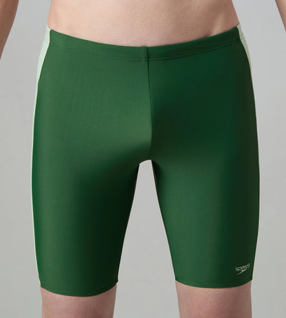 Men's Endurabrite Panel Print Jammer - Dark Green & Pale Adventure