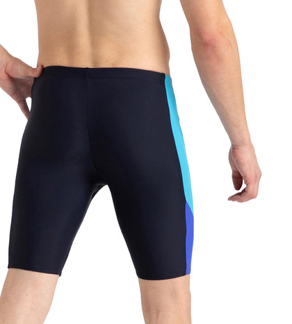 Men's Endurance10 Placement Panel Print Dive Jammer - True Navy, Cobalt Pop & Picton Blue