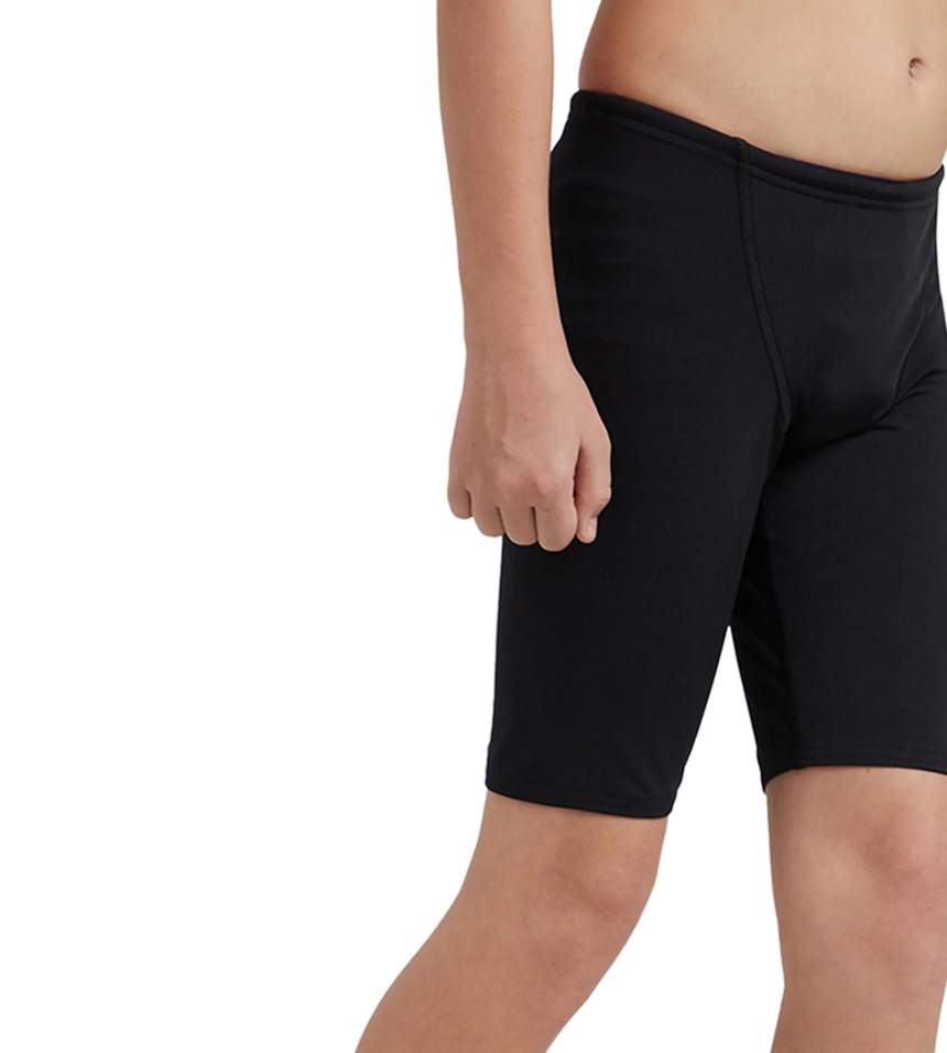 Boy's Endurance+ Essential V-Cut Jammer - Black & Arctic Glass
