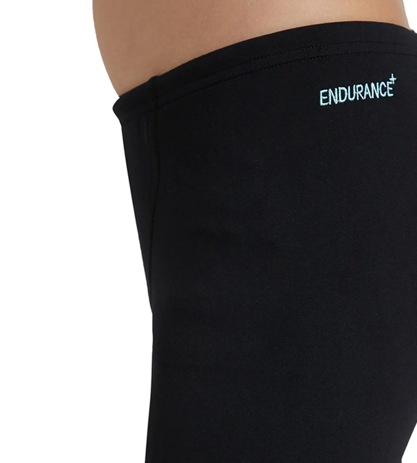 Boy's Endurance+ Essential V-Cut Jammer - Black & Arctic Glass