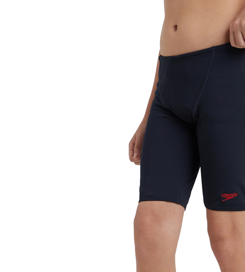 Boy's Endurance+ Essential V-Cut Jammer - True Navy & High Risk Red