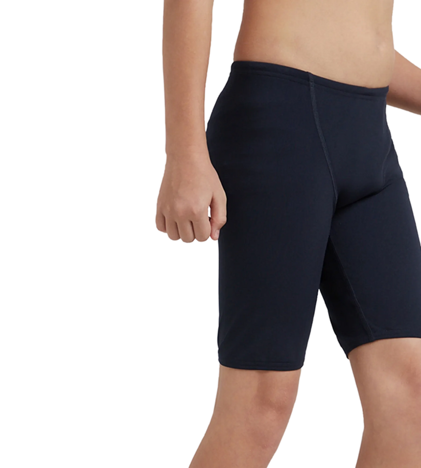 Boy's Endurance+ Essential V-Cut Jammer - True Navy & High Risk Red