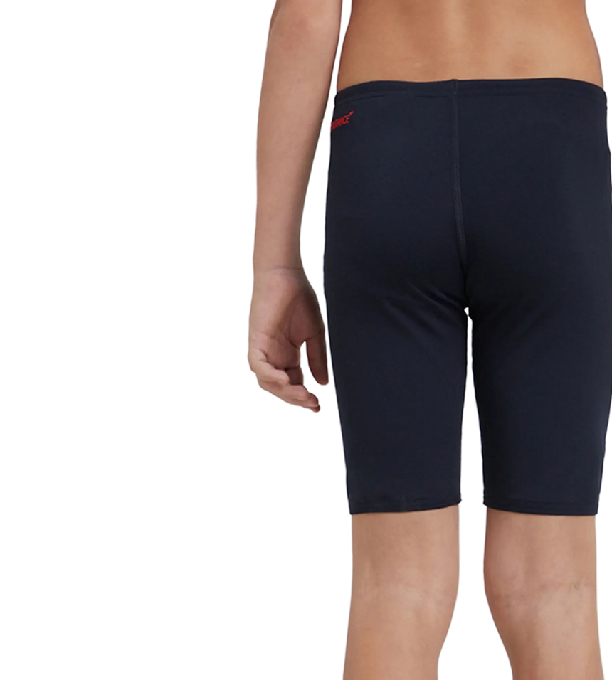 Boy's Endurance+ Essential V-Cut Jammer - True Navy & High Risk Red