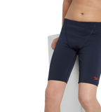 Boy's Endurance+ Essential V-Cut Jammer - True Navy & High Risk Red