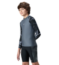 Boy's Endurabrite Printed Long Sleeve Suntop - Grey Lead & White