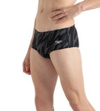 Men's Endurance10 Hyperboom Print Brief - Black, Usa Charcoal & White