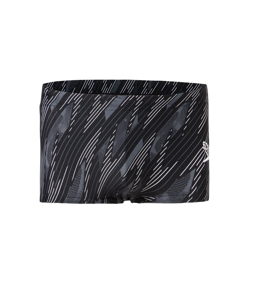 Men's Endurance10 Hyperboom Print Brief - Black, Usa Charcoal & White