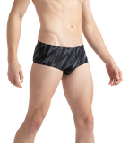 Men's Endurance10 Hyperboom Print Brief - Black, Usa Charcoal & White