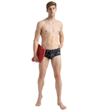 Men's Endurance10 Hyperboom Print Brief - Black, Usa Charcoal & White