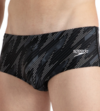 Men's Endurance10 Hyperboom Print Brief - Black, Usa Charcoal & White
