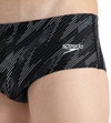Men's Endurance10 Hyperboom Print Brief - Black, Usa Charcoal & White