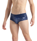 Men's Endurance10 All Over Print Brief - Peacoat, Cerulean Blue & White