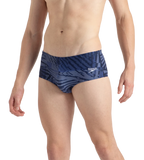Men's Endurance10 All Over Print Brief - Peacoat, Cerulean Blue & White