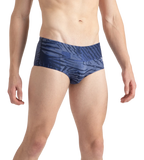 Men's Endurance10 All Over Print Brief - Peacoat, Cerulean Blue & White