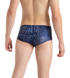 Men's Endurance10 All Over Print Brief - Peacoat, Cerulean Blue & White