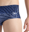 Men's Endurance10 All Over Print Brief - Peacoat, Cerulean Blue & White