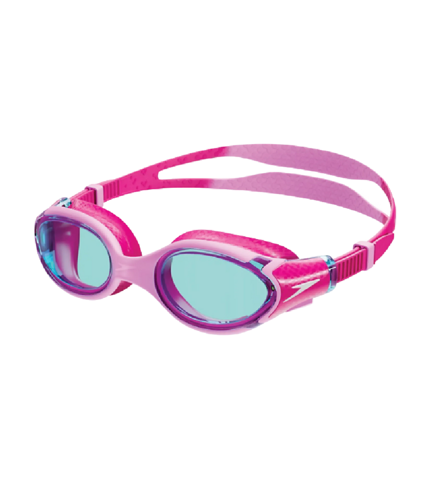 Unisex Kids Biofuse 2.0 Anti Fog Coated Lens Swim Goggles For Boys and Girls - Flamingo Pink & Electric Pink