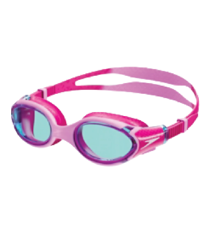 Unisex Kids Biofuse 2.0 Anti Fog Coated Lens Swim Goggles For Boys and Girls - Flamingo Pink & Electric Pink