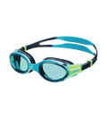 Unisex Kids Biofuse 2.0 Anti Fog Coated Lens Swim Goggles For Boys and Girls - Hypersonic Blue & Lumo Green