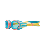Unisex Kids Biofuse 2.0 Anti Fog Coated Lens Swim Goggles For Boys and Girls - Coral Beach, Bolt & Blue Lens