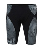Men's Endurance+  Hydrosense Print V-Cut Compression Jammer - Black & White